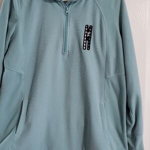 St. John's Bay Teal Zip-Up Sweater
